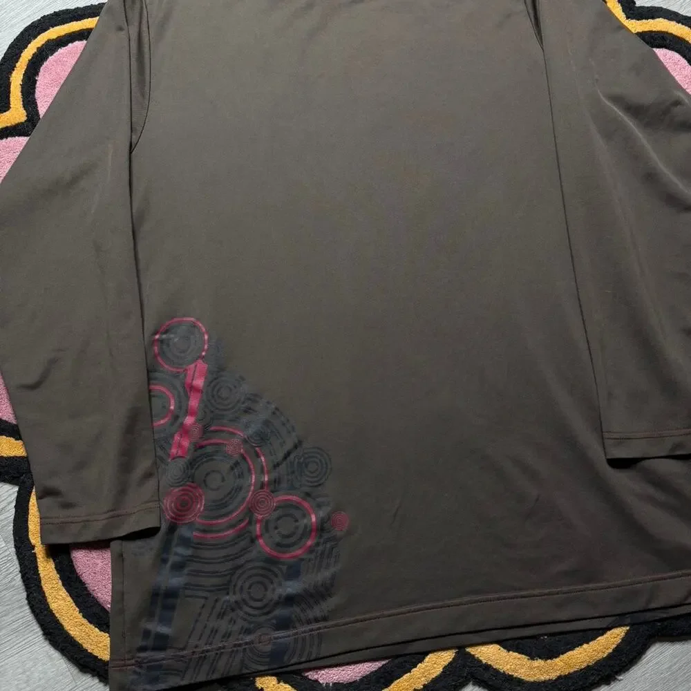 Vintage Y2K Nike Air Graphic Logo L/S Basketball Shirt Size 2XL